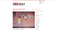 Desktop Screenshot of ordochtext.se
